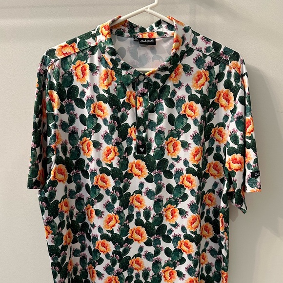 Bad Birdie Floral Cactus Print Shirt - Picture 1 of 4